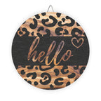 LEOPARD PRINT HELLO | WOOD SIGN